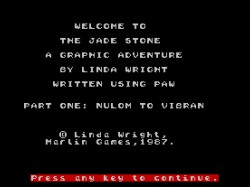 Jade Stone, The – Part 1 – Nulon To Vibran (1987)(Zenobi Software)[re-release]
